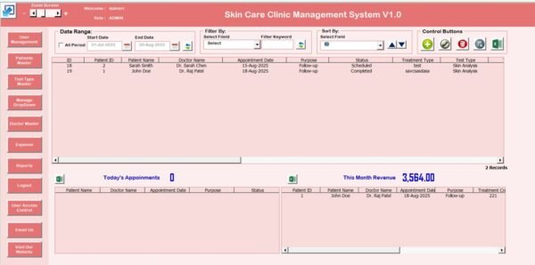 Skin Care Clinic Management System V1.0 - Image 3