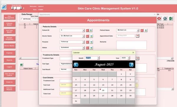 Skin Care Clinic Management System V1.0 - Image 4