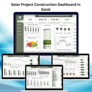 Solar Project Construction Dashboard in Excel