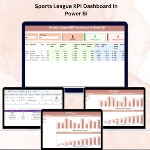 Sports League KPI Dashboard in Power BI