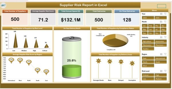 Supplier Risk Report in Excel In Excel - Image 2