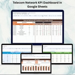 Telecom Network KPI Dashboard in Google Sheets
