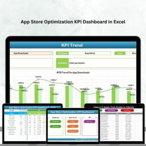 App Store Optimization KPI Dashboard in Excel
