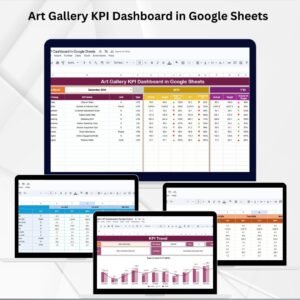 Art Gallery KPI Dashboard in Google Sheets