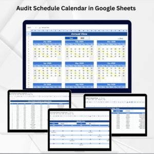 Audit Schedule Calendar in Google Sheets