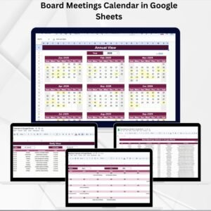 Board Meetings Calendar in Google Sheets