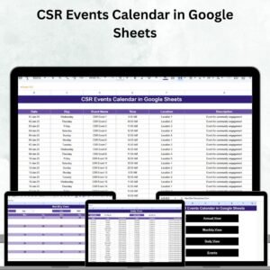 CSR Events Calendar in Google Sheets