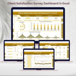 Client Satisfaction Survey Dashboard in Excel