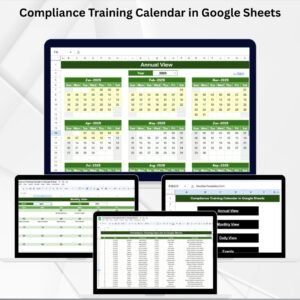 Compliance Training Calendar in Google Sheets