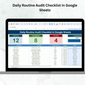 Daily Routine Audit Checklist in Google Sheets