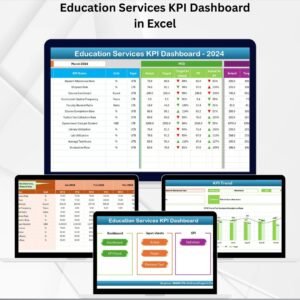 Education Services KPI Dashboard in Excel
