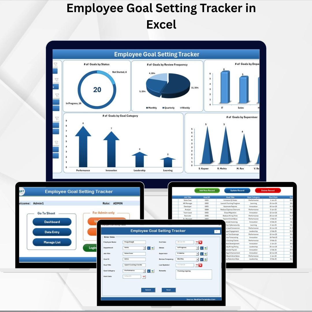 Employee Goal Setting Tracker in Excel