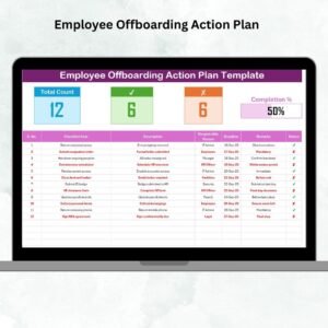 Employee Offboarding Action Plan Checklist Template in Excel