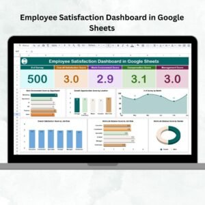 Employee Satisfaction Dashboard in Google Sheets