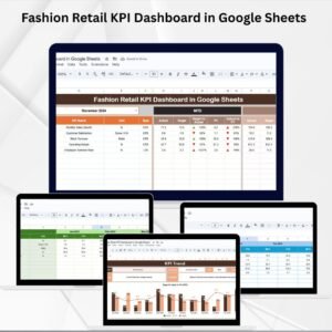 Fashion Retail KPI Dashboard in Google Sheets