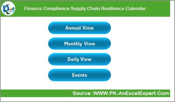 Finance Compliance Supply Chain Resilience Calendar