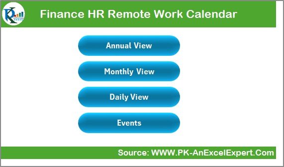Finance HR Remote Work Calendar