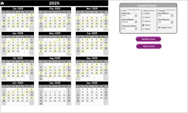 Finance IT Supply Chain Resilience Calendar in Excel - Image 5