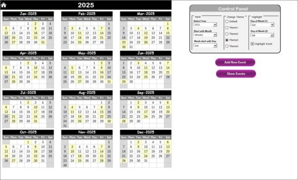 Finance Operations Customer Experience Calendar in Excel - Image 3