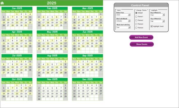 Finance Operations Supply Chain Resilience Calendar in Excel - Image 3