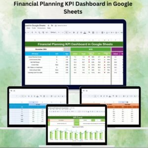 Financial Planning KPI Dashboard in Google Sheets