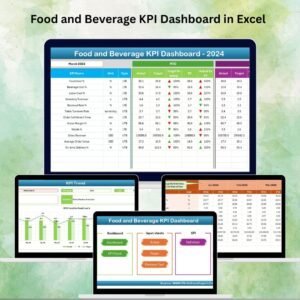 Food and Beverage KPI Dashboard in Excel
