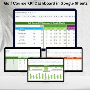 Golf Course KPI Dashboard in Google Sheets