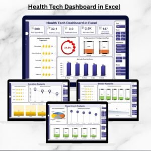 Health Tech Dashboard in Excel