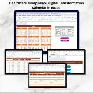 Healthcare Compliance Digital Transformation Calendar in Excel