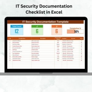 IT Security Documentation Checklist in Excel