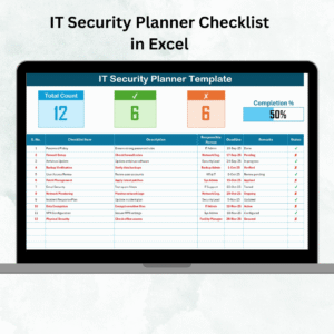 IT Security Planner Checklist in Excel