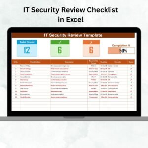 IT Security Review Checklist in Excel