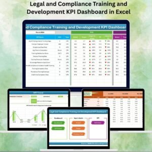 Legal and Compliance Training and Development KPI Dashboard in Excel