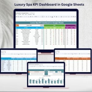 Luxury Spa KPI Dashboard in Google Sheets