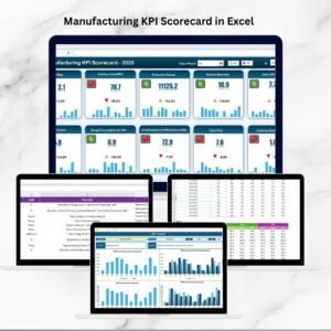 Manufacturing KPI Scorecard in Excel