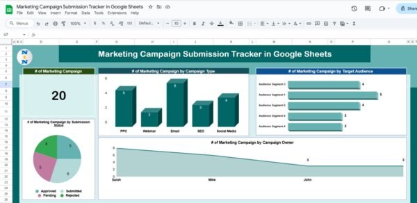 Marketing Campaign Submission Tracker in Google Sheets - Image 2