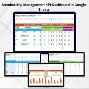 Membership Management KPI Dashboard in Google Sheets