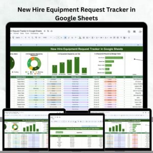 New Hire Equipment Request Tracker in Google Sheets
