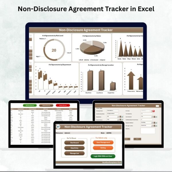 Non-Disclosure Agreement Tracker in Excel