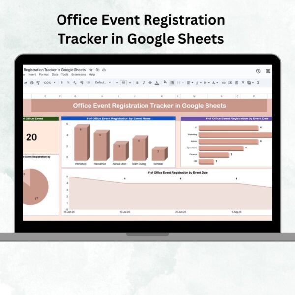Office Event Registration Tracker in Google Sheets