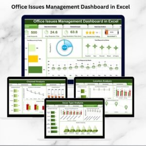 Office Issues Management Dashboard in Excel