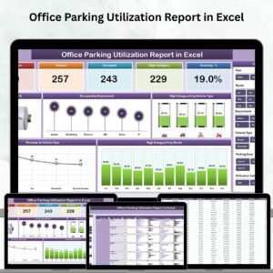 Office Parking Utilization Report in Excel