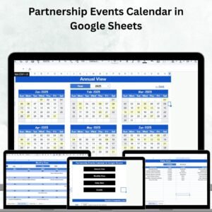 Partnership Events Calendar in Google Sheets