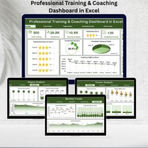 Professional Training & Coaching Dashboard in Excel