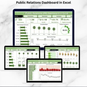 Public Relations Dashboard in Excel