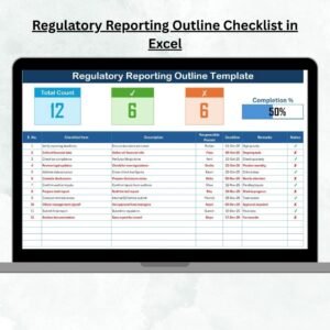 Regulatory Reporting Outline Checklist in Excel
