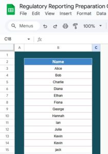Regulatory Reporting Preparation Guide Checklist in Google Sheets ...