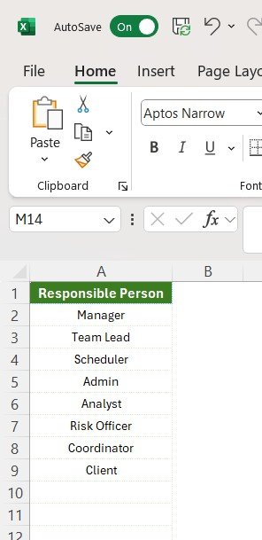Task Management Planner Checklist Template in Excel - Image 3