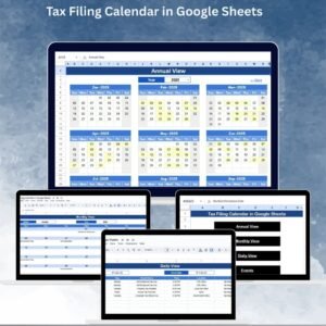 Tax Filing Calendar in Google Sheets