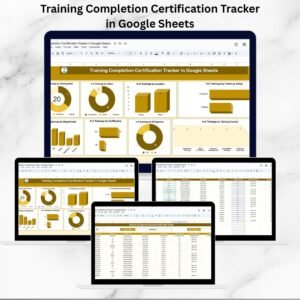 Training Completion Certification Tracker in Google Sheets